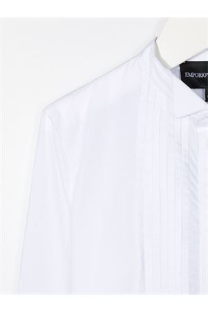 camicia in cotone bianco EMPORIO ARMANI KIDS | 6H4CJ84N3GZ0100